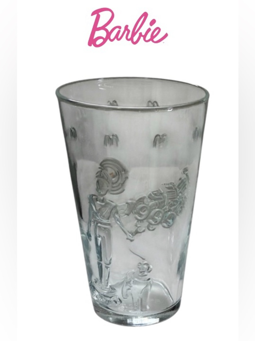 2024 BARBIE X HOT WHEELS DRINKING GLASS MCDONALD’S COLLECTORS EDITION